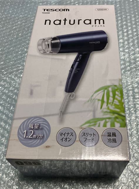 Tescom Td200b A ネイビー Naturam マイナスイオン ヘアードライヤー｜paypayフリマ