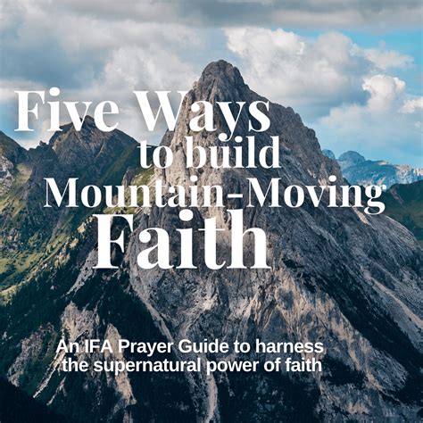 Five Ways To Build Mountain Moving Faith Intercessors For America