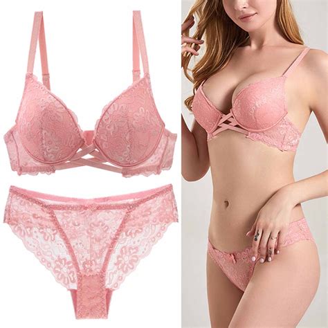 Munlar Womens Sexy Lingerie Naughty For Sex Plus Size Pink Bra And