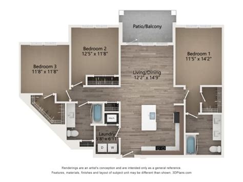 Spacious Floor Plans at Tapestry Forest Creek Apartments | Choose Your ...