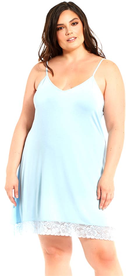 Plus Size Light Blue Chemise Sexy Women S Lingerie