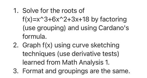 Answered Solve For The Roots Of Bartleby