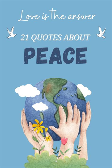 21 Quotes About Peace To Make You Think Roy Sutton