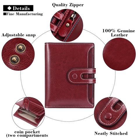 Sendefn Womens Genuine Leather Wallet With Large Capacity Card Slots