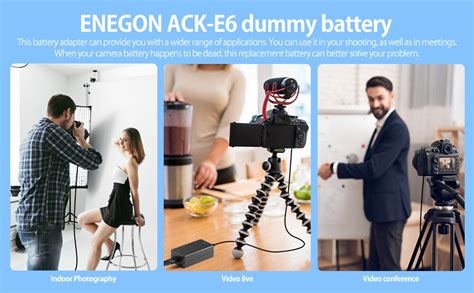 Enegon Ack E Ac Power Adapter Dr E Dc Coupler Lp E N Dummy Battery