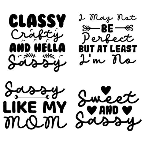 Premium Vector Sassy Svg Bundle