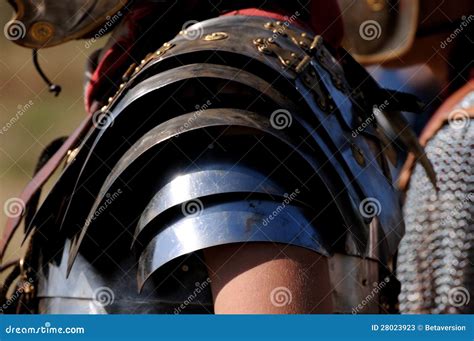 Roman soldier detail armor stock image. Image of historic - 28023923