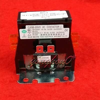 CJX9B-25S/D AC 220V Air Conditioner Coil Magnetic Contactor 240VAC ...