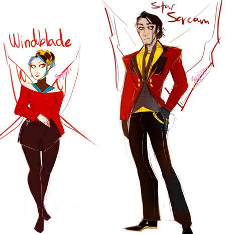 Human Windblade and Starscream | Transformers art, Transformers funny ...