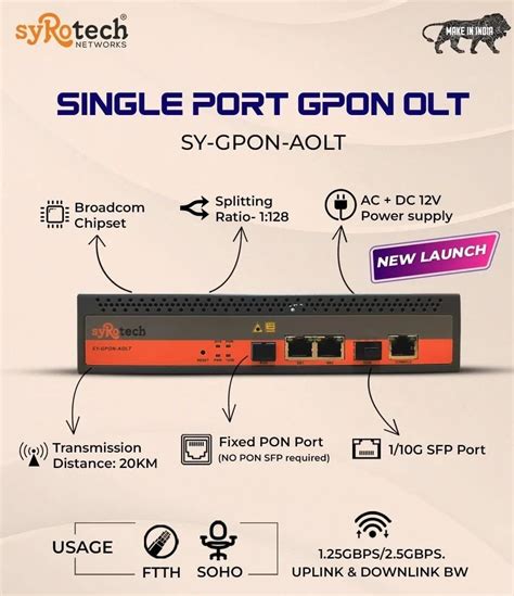 Wireless Router Syrotech Port Gpon Olt Port Loaded Service