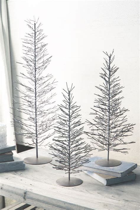 Pin By B I R D S O N G On C H R I S T M A S Wire Trees Wire Tree