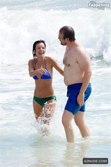 Lily Allen Sexy Shows Off Her Beautiful Body In A Hot Bikini At The Beach With David Harbour In