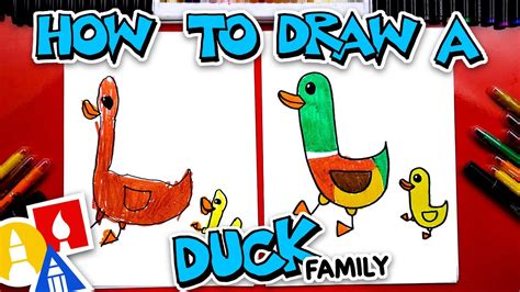 How To Draw A Duck Family