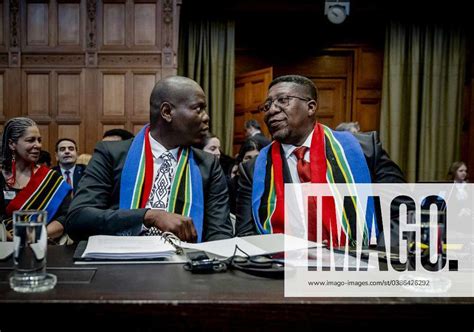 The Hague Ronald Lamola Minister Of Justice Of South Africa And