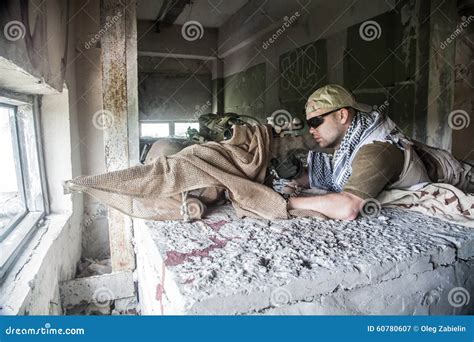 Navy Seal Sniper stock image. Image of reconnaissance - 60780607