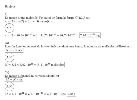 Mise Jour Imagen Formule Pour Calculer La Masse D Une Mol Cule