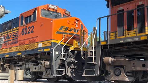 Tier 4 Leads 60 Mph Z Train Ft BNSF 6022 BNSF Transcon Emporia Sub