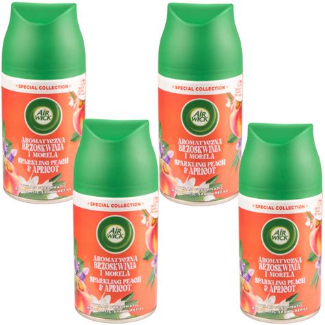 AIR WICK FRESHMATIC BRZOSKWINIA MORELE WKŁAD 4x250ml 13214197609