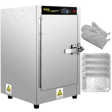 VEVOR Electric Hot Box Food Warmer With Water Tray And 4 Disposable Catering Pans 17 X16 X25