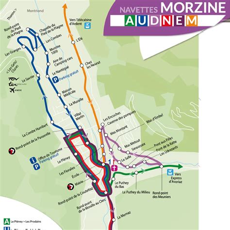 Summer bus map - Morzine Avoriaz