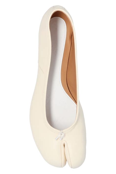 Cream Tabi Toe Ballet Flats Maison Margiela Vitkac GB