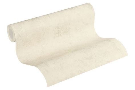 Tapete Vlies Einfarbig Mit Struktur Creme Beige