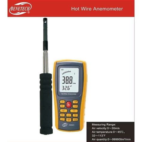 Promo Anemometer Benetech Gm8903 Hot Wire Flow Meter Gm 8903 Air Velocity Diskon 23 Di Seller