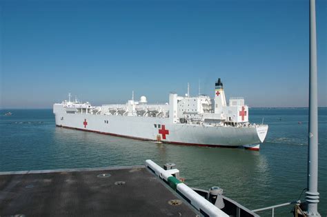 A Quarter Port Stern View Of The Us Navy Usn Military Sealift Command