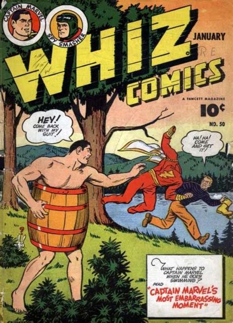 Whiz Comics 50 Cover Dated January 1944 Art By C C Beck Captain