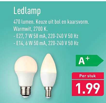 Ledlamp 470 Lumen Aanbieding Bij ALDI 1Folders Nl