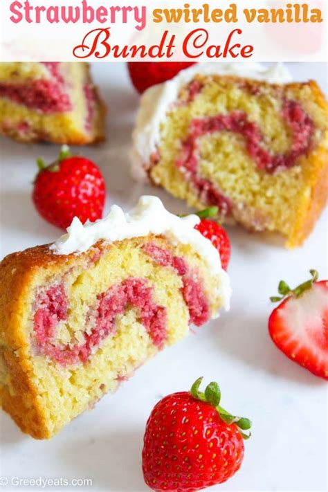 Super Moist And Fluffy Strawberry Bundt Cake With A Thick Flavor