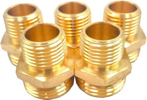 Amazon Pcs Ght Male X Npt Male Solid Brass Garden Hose