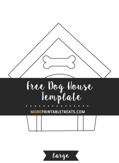 Free Dog House Template Large House Template Dog House Templates