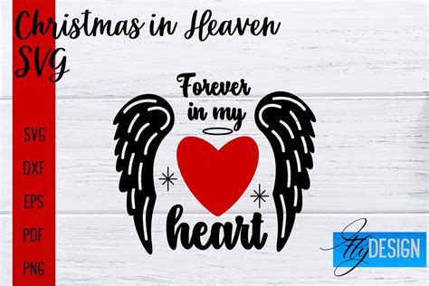 Christmas In Heaven Svg Memorial Graphic By Flydesignsvg Creative