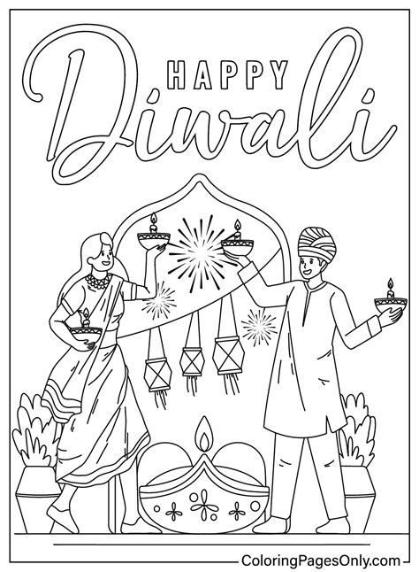 31 Diwali Coloring Pages - ColoringPagesOnly.com