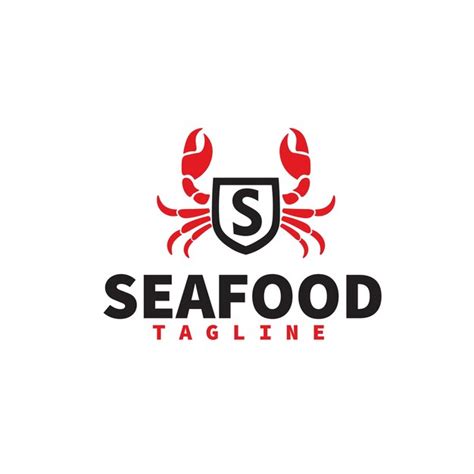 Premium Vector Crab Shield Seafood Restaurant Logo Design Vector