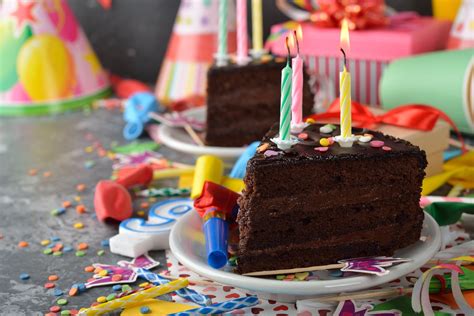 Chocolate Birthday Cake With Candles K Retina Ultra Fond D Cran Hd