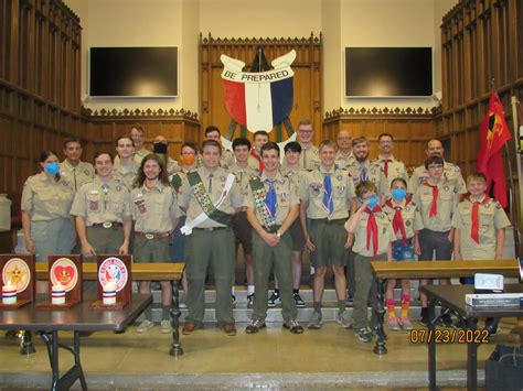 Eric Richmond Eagle Court of Honor – Boy Scout Troop 35 – Wheaton, Illinois