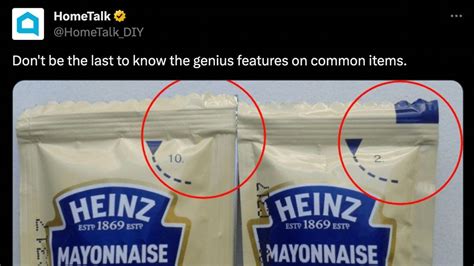 Here S The Reason Heinz Condiment Packets Have A Number And Color In The Upper Right Corner