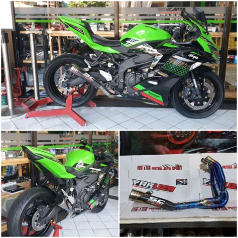 Jual Knalpot Custom Carbon Zx R Full System Pnp Request Model Dan