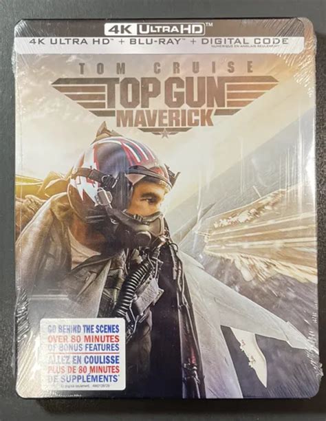 TOP GUN MAVERICK Édition limitée STEELBOOK 4K Ultra HD Blu ray