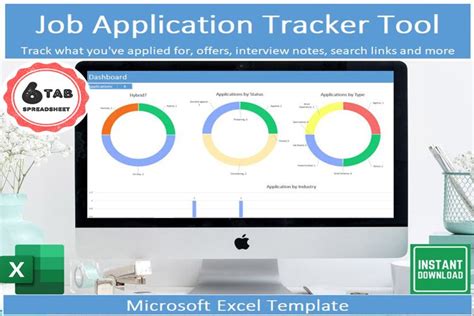 Job Application Tracker Tool Microsoft Excel