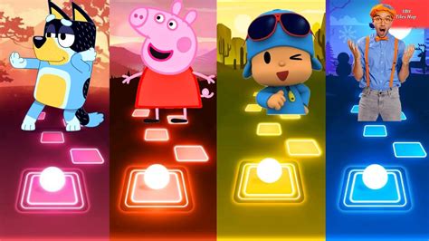 Bluey Bingo Peppa Pig Pocoyo Blippi Who Is Win Blueybingo