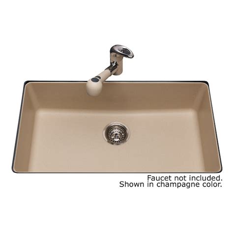 Kindred Undermount 31.5625-in x 18.125-in Composite Single Bowl Kitchen ...