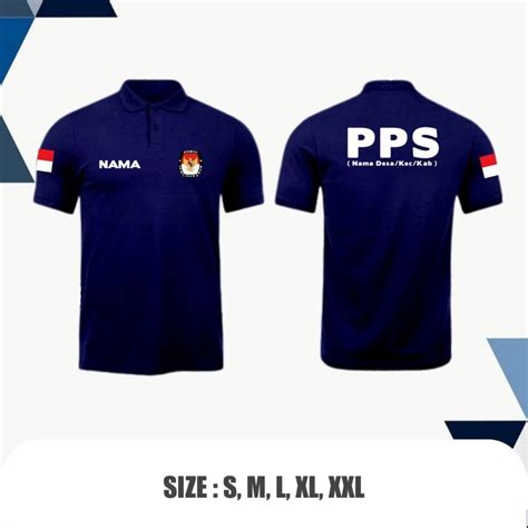 Jual BAJU POLO PPS CUSTOME DAERAH DAN NAMA ANDA BAJU PPS PANITIA