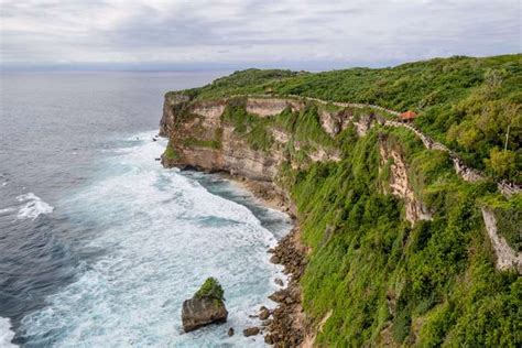 Bali Cliff Coast Holiday Indonesia Pray Rock Rocky Coast Sea