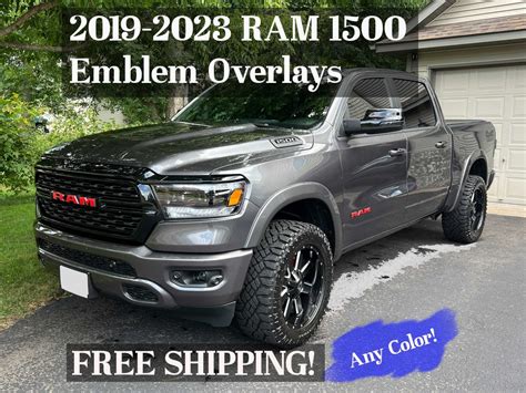 RAM 1500 Emblem Overlays 2019-2023 1500 2500 3500 4500 - Etsy