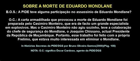 Moçambique para todos Morte de Eduardo Mondlane em 03 02 1969