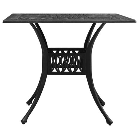 Mesa De Jardim X X Cm Alum Nio Fundido Preto Boutikxl Loja Online