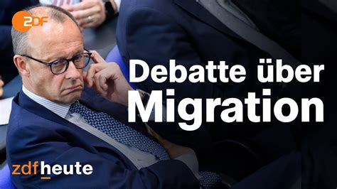 Migration spürbar reduzieren Bundestag debattiert über Migrations